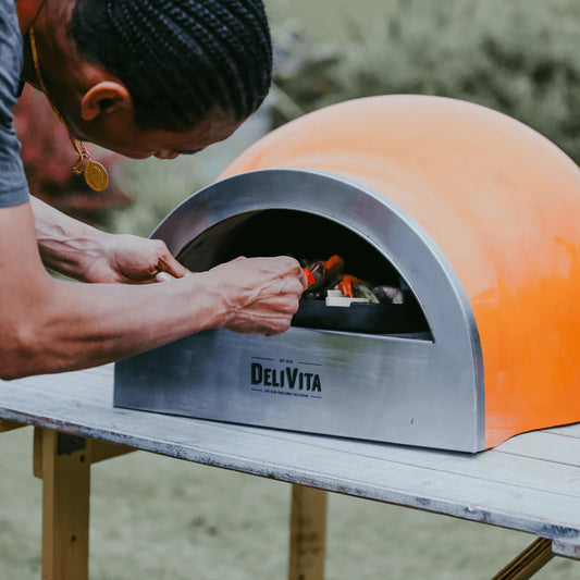 DeliVita Orange Blaze Wood-Fired Oven